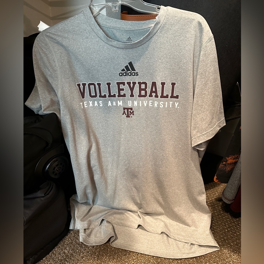 4 Texas A&M Volleyball Shirts - all are grey